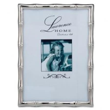 Lawrence Frames LawrenceFrames 5 x 7 in. Bamboo Picture Frame, Silver LA328062